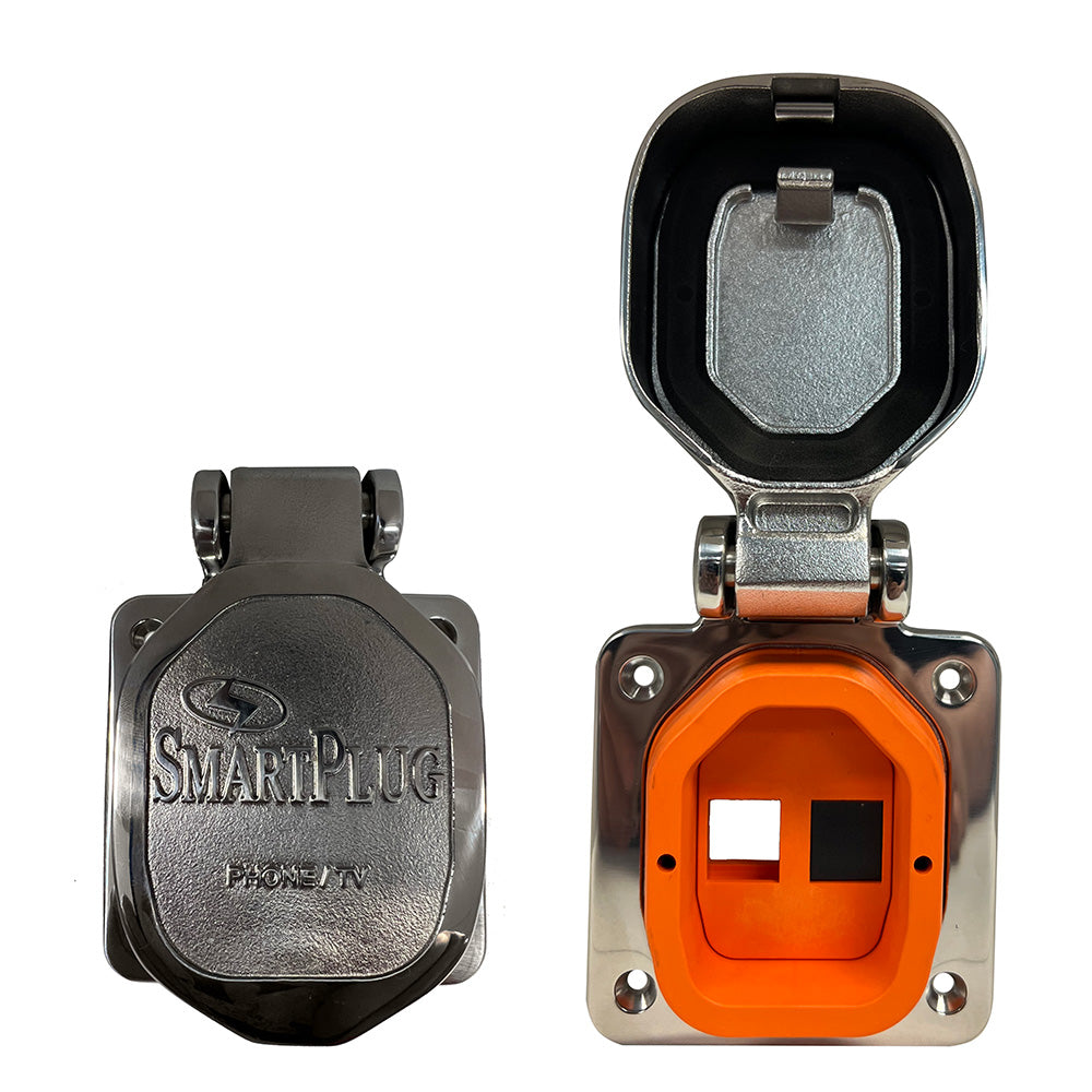 SmartPlug Data Port Case/Inlet Only - 316 SS Cover w/One Blank Plug One Open Port