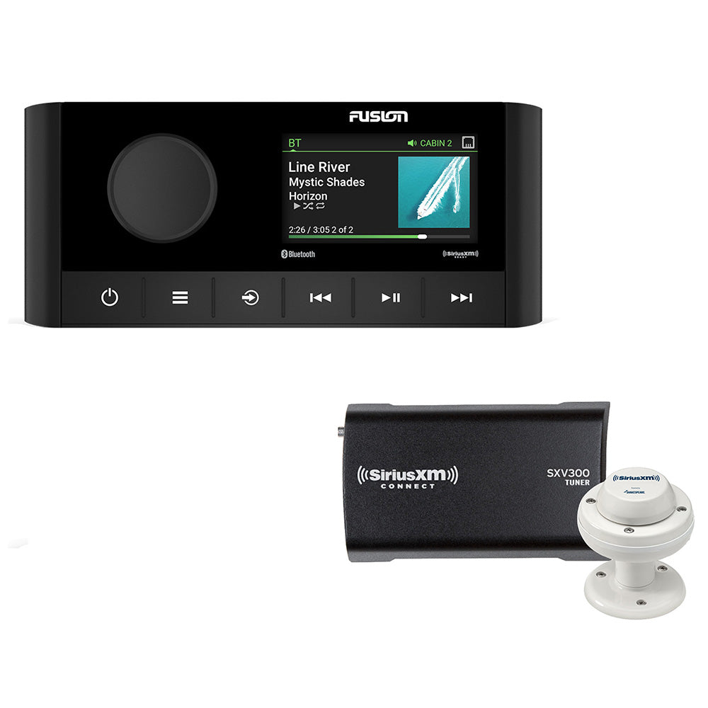 Fusion MS-RA210 2-Zone USB Stereo w/SiriusXM SXV300 Connect Tuner Marine/RV Antenna
