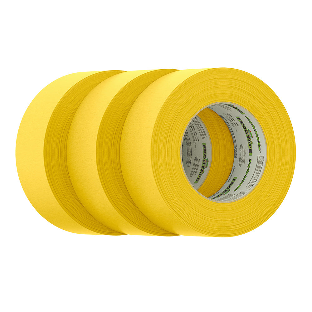 FrogTape CP 225 Medium-High Adhesion Masking Tape - 48MM x 55M x 6-Pack - Gold - Rated f/225F