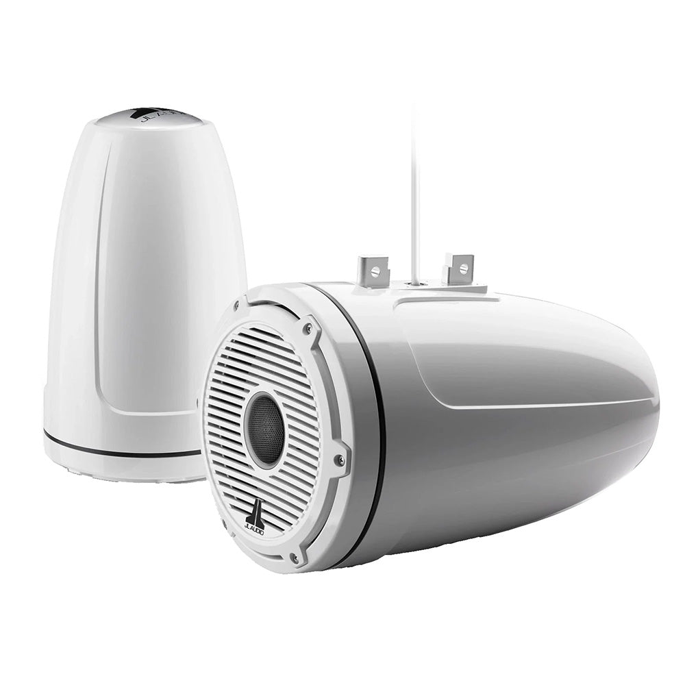 JL Audio M6 Series 8.8" Enclosed Tower Coaxial System w/Gloss White Classic Grille Black Tweeter Mesh - M6-880ETXv3-Gw-C-GwGw