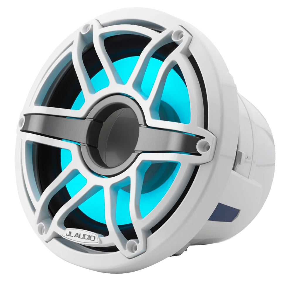 JL Audio M6 8" Marine Subwoofer w/Gloss White Sport Grille Transflective LED Lighting - M6-8IB-S-GwGw-i-4