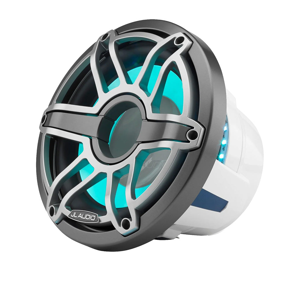 JL Audio M6 10" Marine Subwoofer w/Titanium Sport Grille Transflective LED Lighting - M6-10W-S-GmTi-i-4