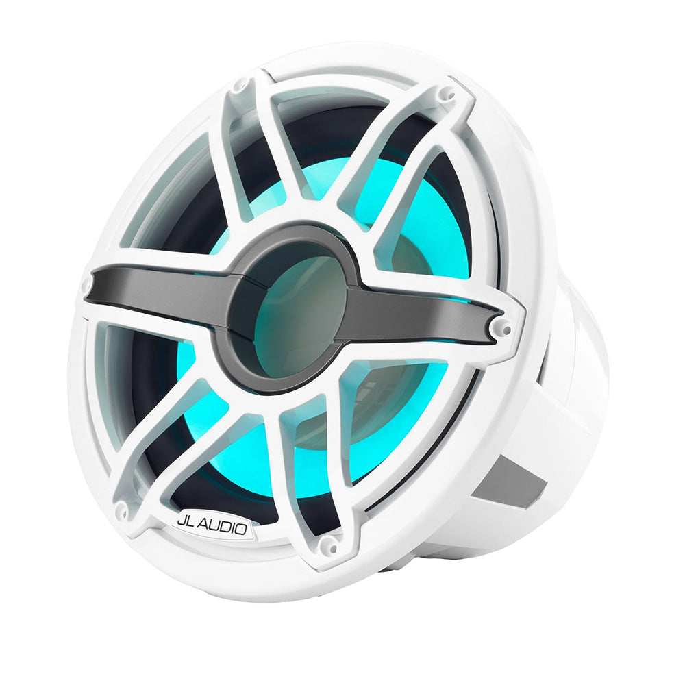 JL Audio M7 12" Marine Subwoofer w/Gloss White Sport Grille Transflective LED Lighting - M7-12IB-S-GwGw-i-4