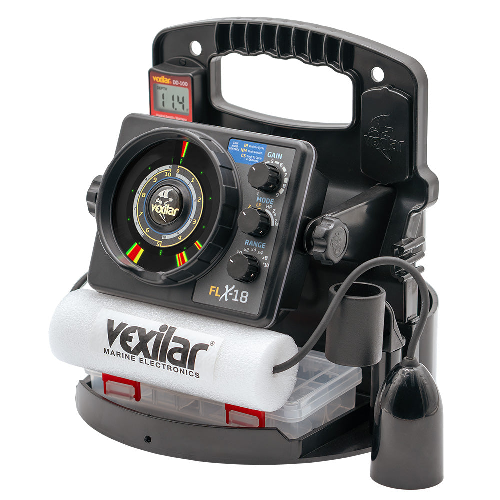 Vexilar FLX-18 Pro Pack II Fishing System w/12 Degree Ice-Ducer DD-100