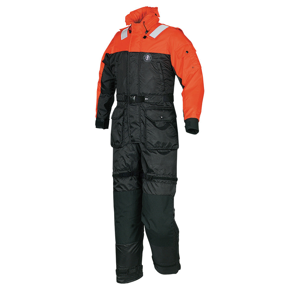 Mustang Deluxe Anti-Exposure Coverall Worksuit GS Version - Orange/Black - MED