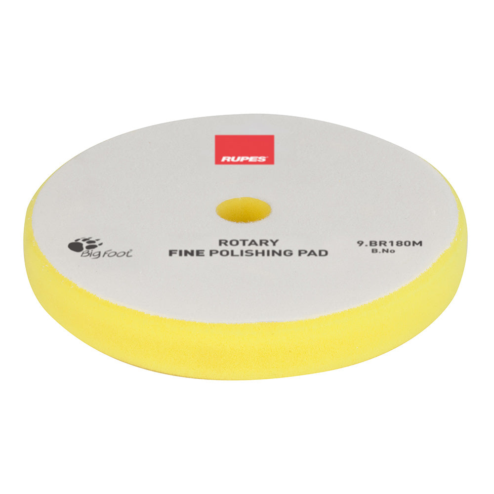 RUPES Rotary Fine Polishing Foam Pad 155/160mm - Yellow