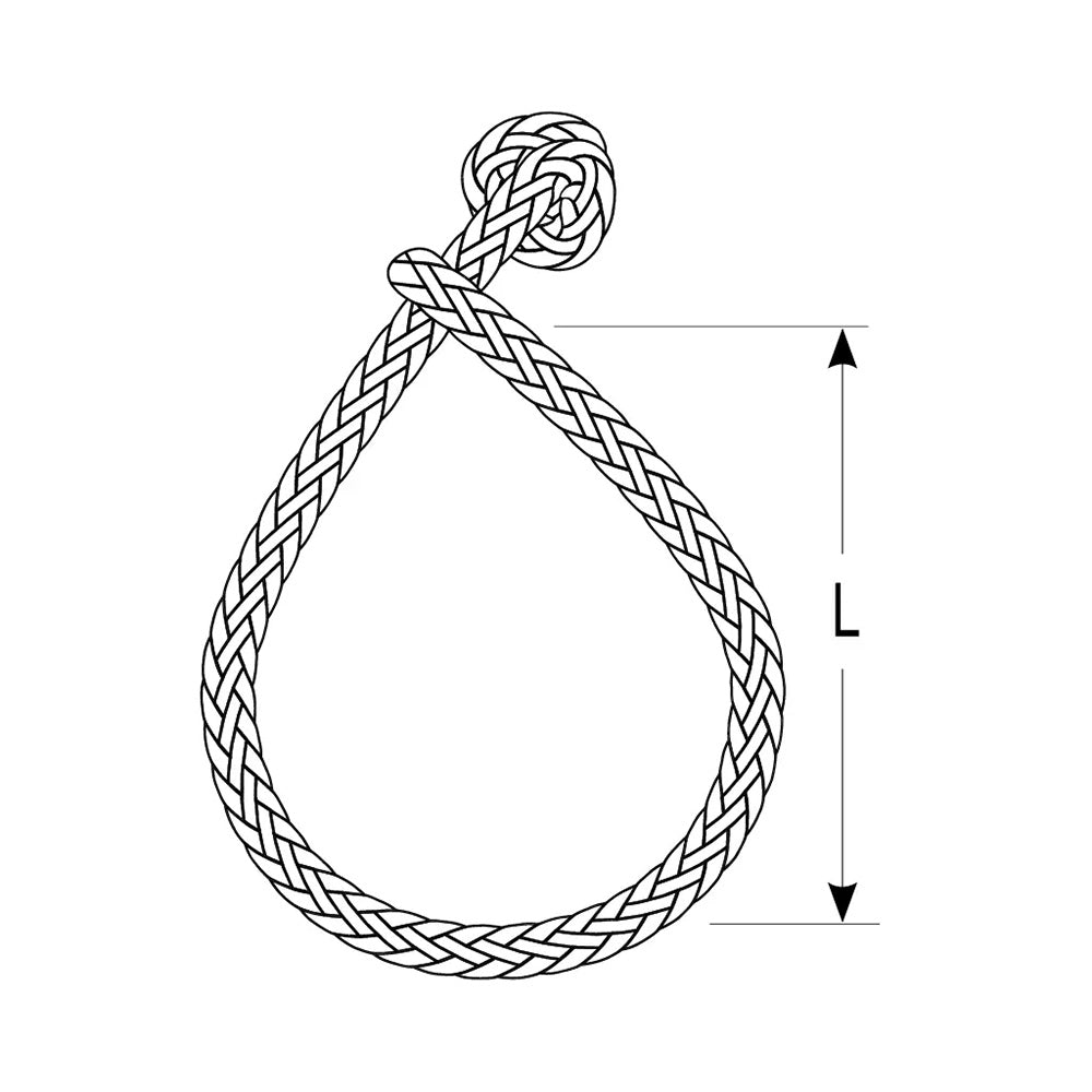 Ronstan Soft Shackle - Size L - 9mm x 100mm w/Robline Line