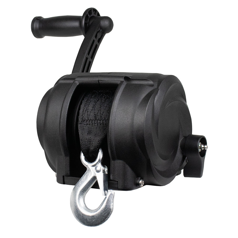 Powerwinch Premier Series Winch 2000lb, 8", Crank Arm - Carbon Black