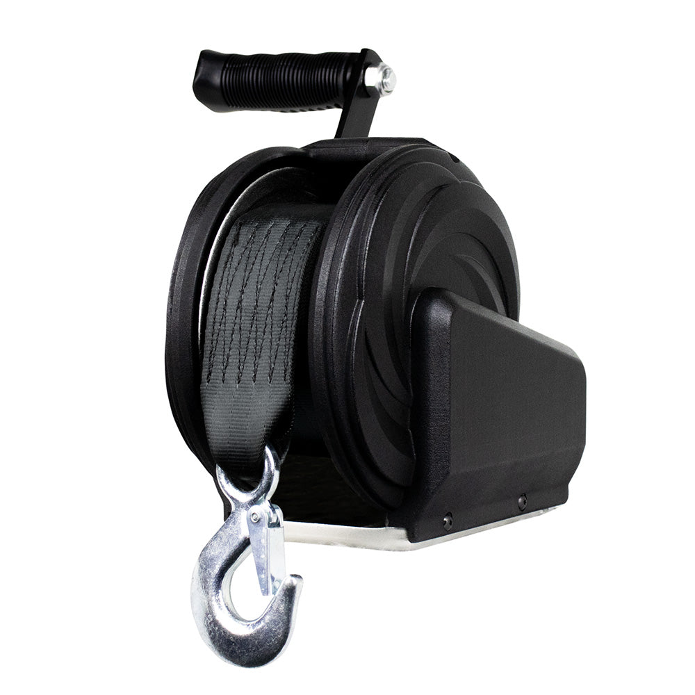 Powerwinch Select Series Winch 1,400lb, 8" Crank Arm - Carbon Black