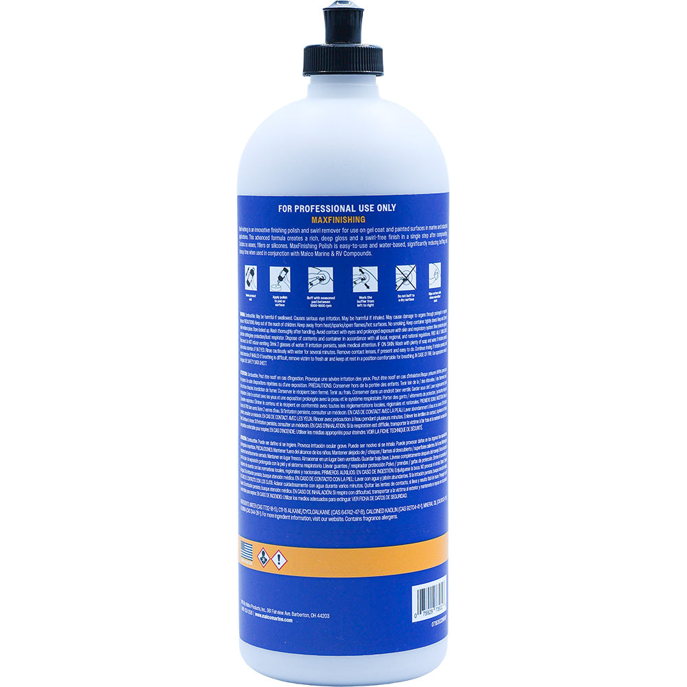 Malco MaxFinishing Polish - 32oz