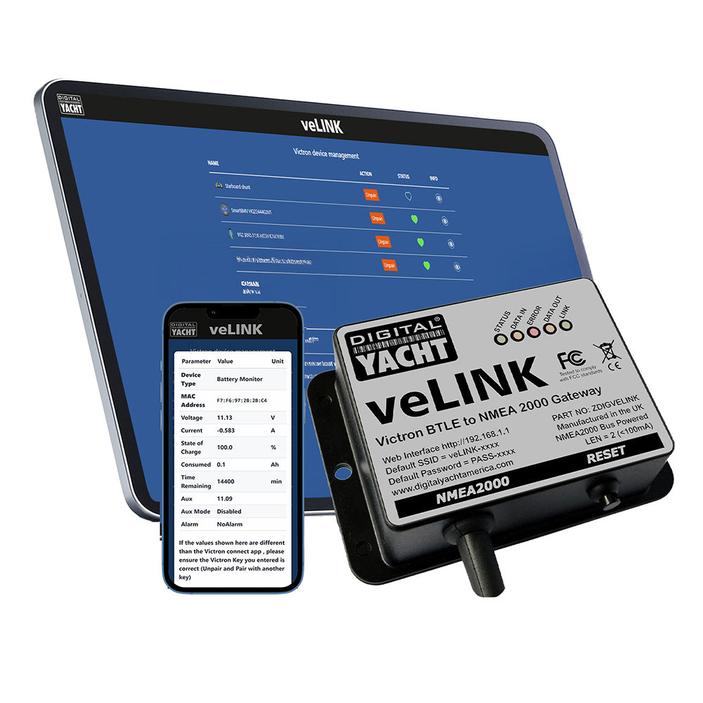 Digital Yacht veLink Victron BLE to NMEA 2000