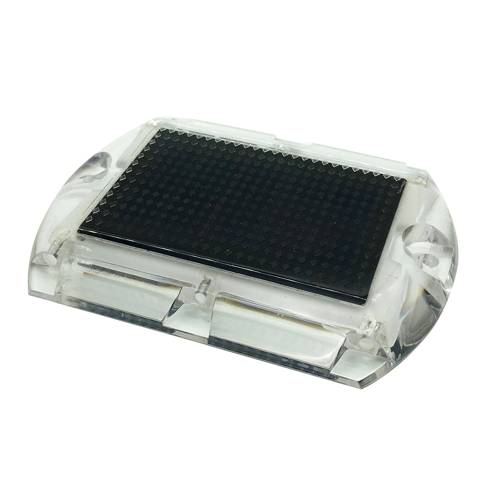Hydro Glow 3.5" x 4.5" Rectangular LED Ultra Thin Solar Pathway Dock Light 3000K - Warm White