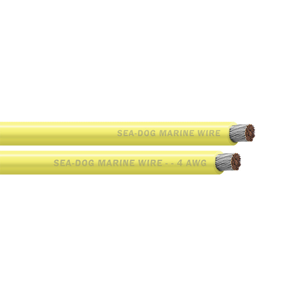 Sea-Dog 4 AWG Yellow Battery Cable - 250'