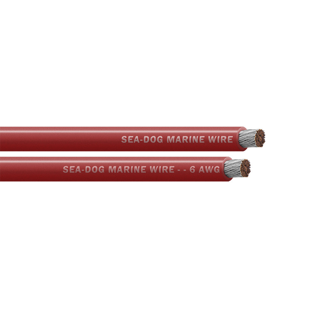 Sea-Dog 6 AWG Red Battery Cable - 50'