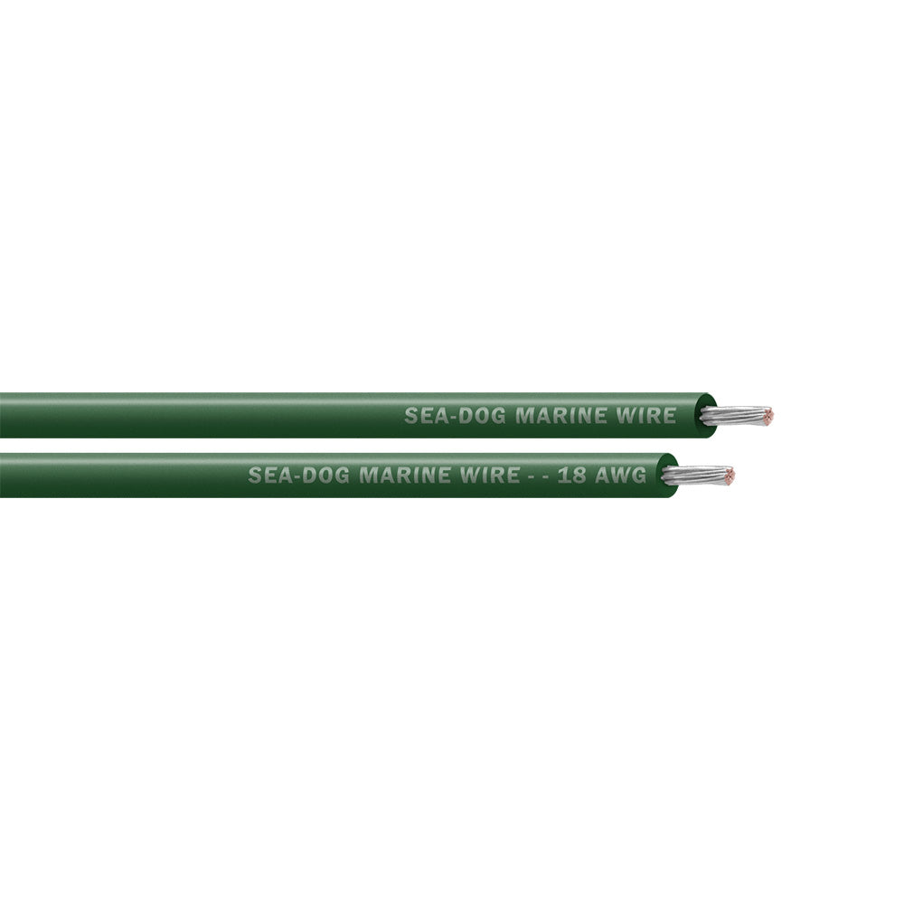 Sea-Dog 18 AWG Green Primary Wire - 250'