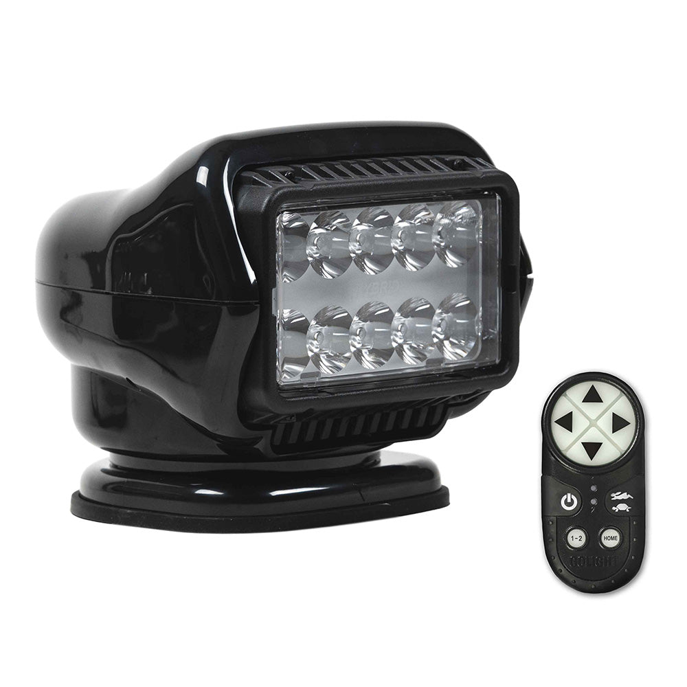 Golight Stryker ST Series LED Hybrid Light - Permanent Mount - Handheld Wireless Remote - 12V - Black