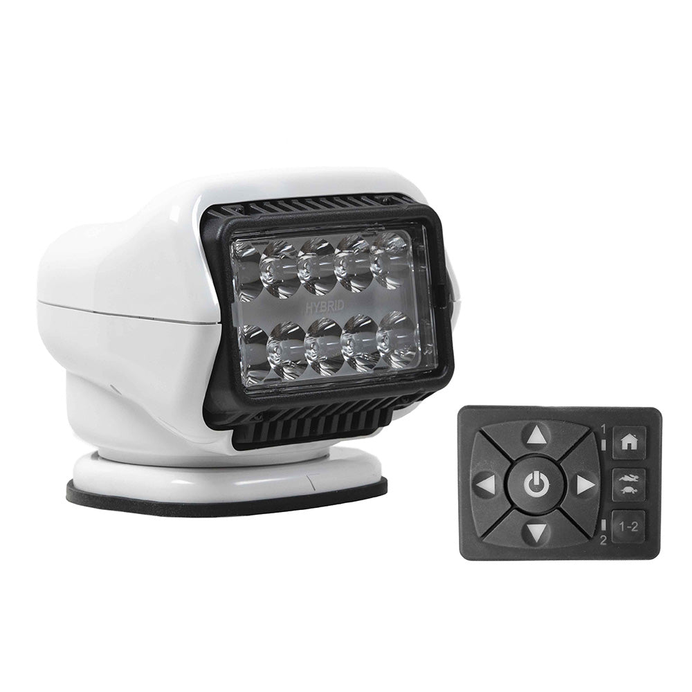 Golight Stryker ST Series LED Hybrid Light - Permanent Mount - Wired Dash Remote - 12V - White