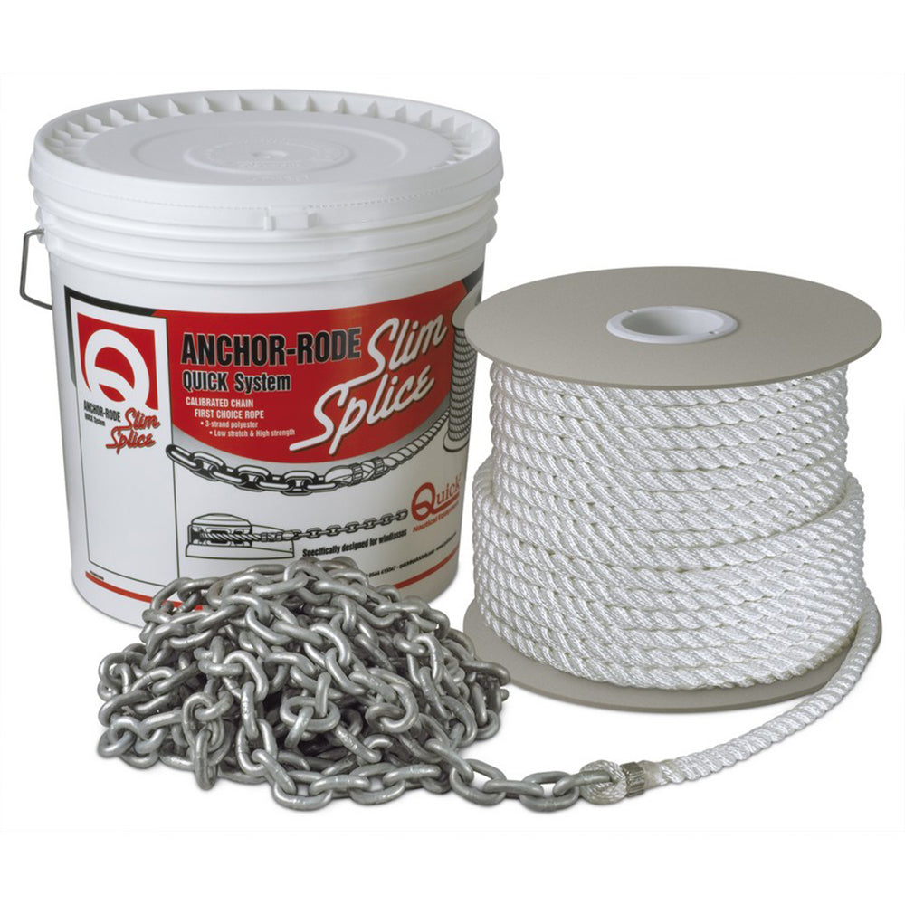 Quick Anchor Rode 25' - 8mm Chain - 200' - 5/8" Rope
