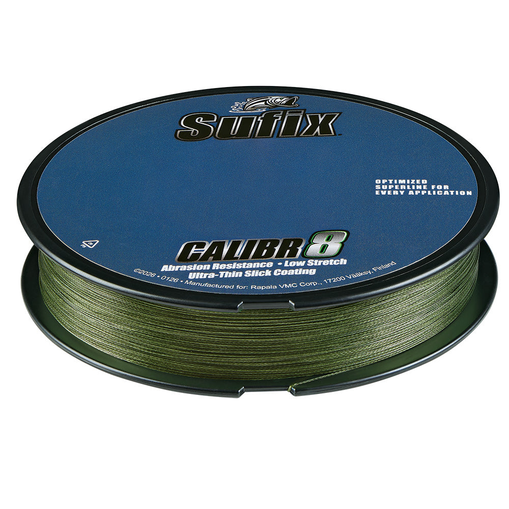 Sufix Calibr8 Braid 300yds 80lb - Low Vis Green