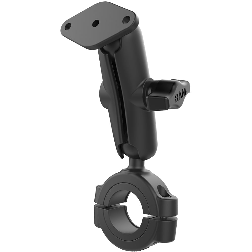 RAM Mount Torque 1-1/8" - 1-1/2" Diameter Handlebar/Rail Base w/1" Ball, Medium Arm Diamond Ball Plate