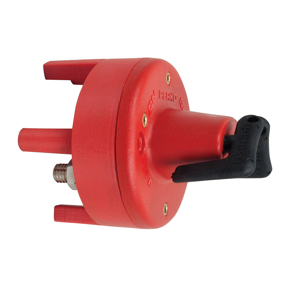 Perko Dual Battery Switch w/Mounting Ring Legs - Bulkhead Mount