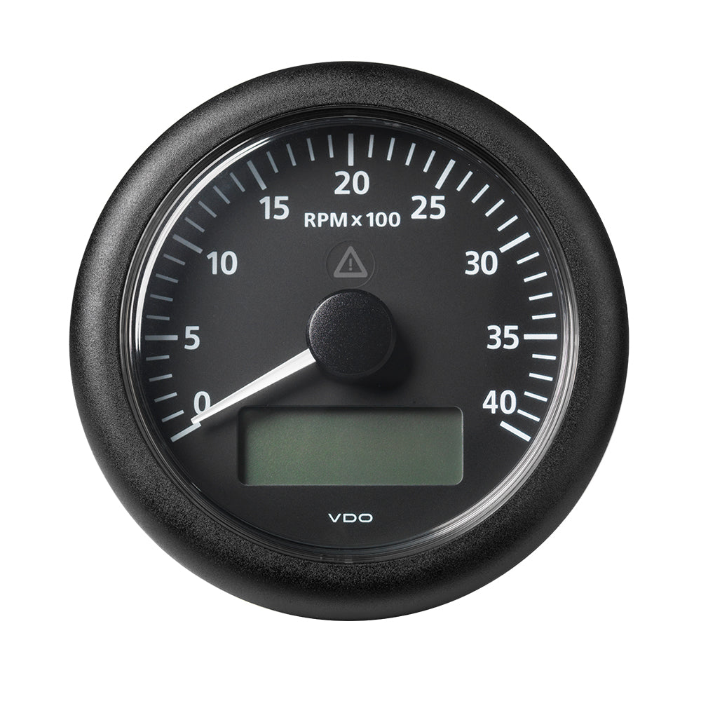 Veratron 3-3/8" (85MM) ViewLine Tach w/Multifunction Display - 0 to 4000 RPM - Black Dial Bezel