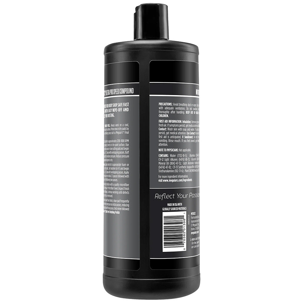 Meguiars Mirror Glaze Ultra Pro Speed Compound - Heavy Cut, High Gloss - 32oz