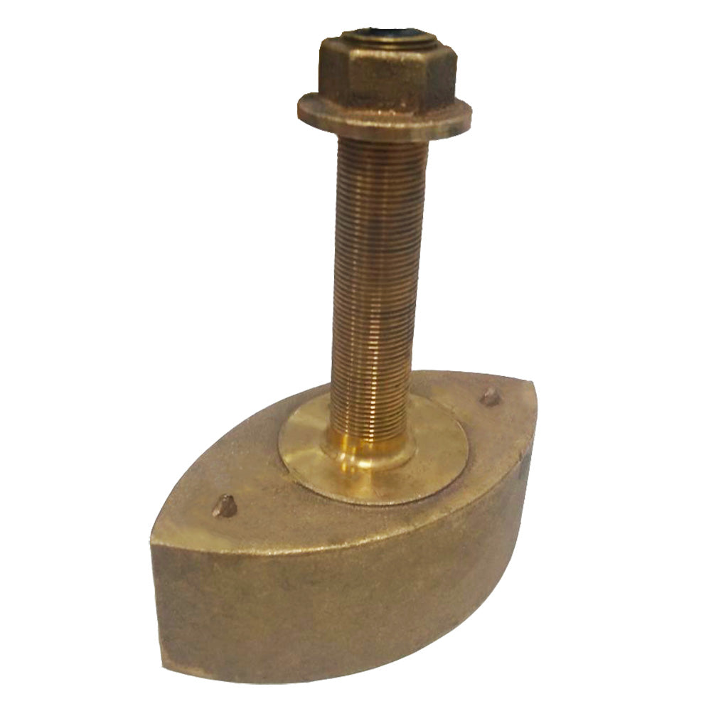 Echonautics Bronze Stem Thru-Hull Medium Frequency CHIRP Transducer - 1kW 85 - 135kHz