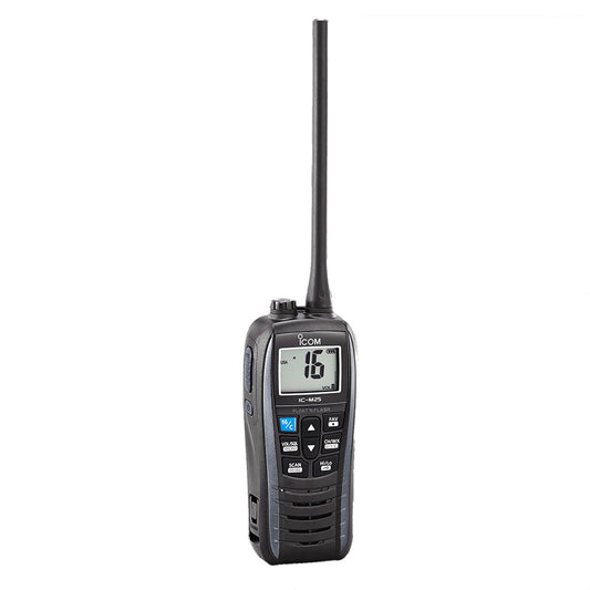 Icom M25 Floating Handheld VHF Marine Radio - 5W -Black