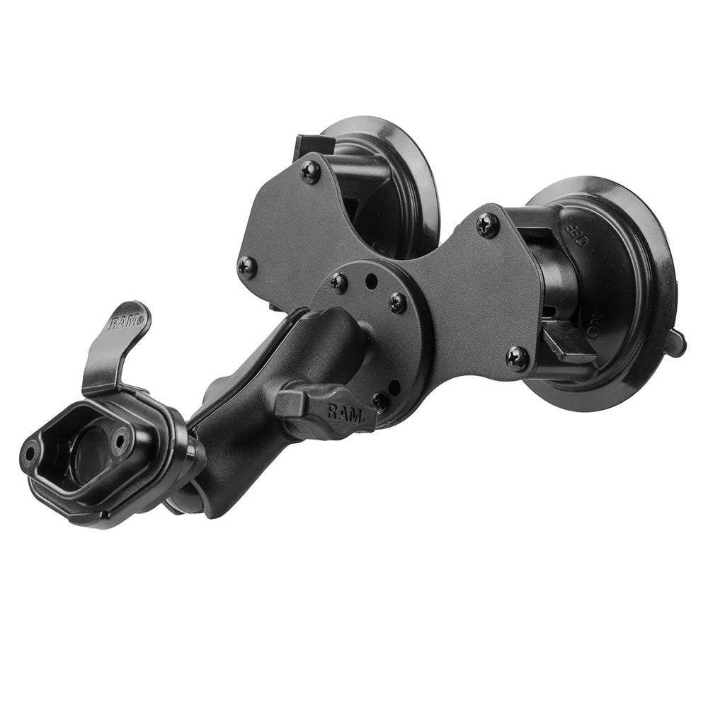 RAM Mount Twist-Lock Dual Suction Mount w/Quick Release Adapter