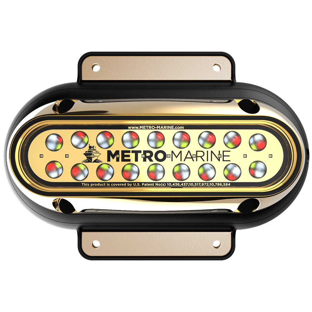 Metro Marine High-Output Elongated Surface Mount Light w/Intelligent Full Spectrum LEDs - RGBW, 45 Beam