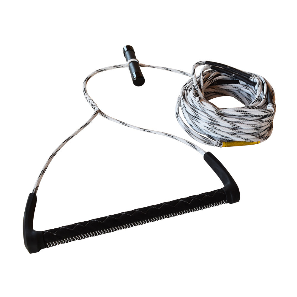 FATSAC 80 Wake Rope  T-Bar Handle Combo - Black  White