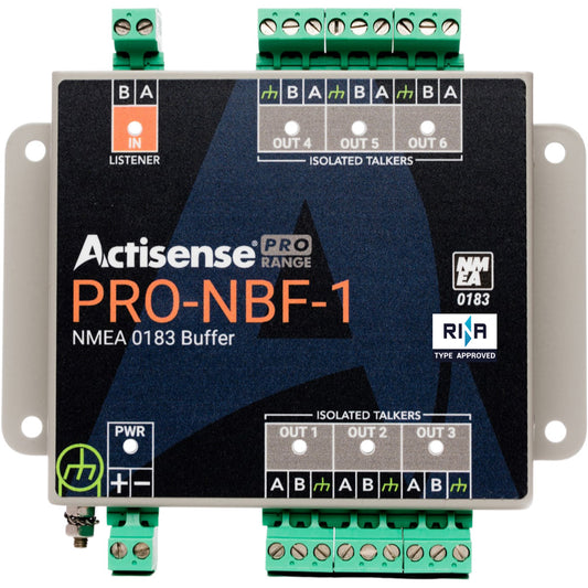 Actisense PRO NMEA Buffer - 1 OPTO Input, 6 ISO-Drive Outputs, Serial Port, Pluggable Screw Terminals