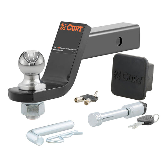 CURT Towing Starter Kit w/2" Ball - 2" Shank - 7,500 lbs - 4" Drop