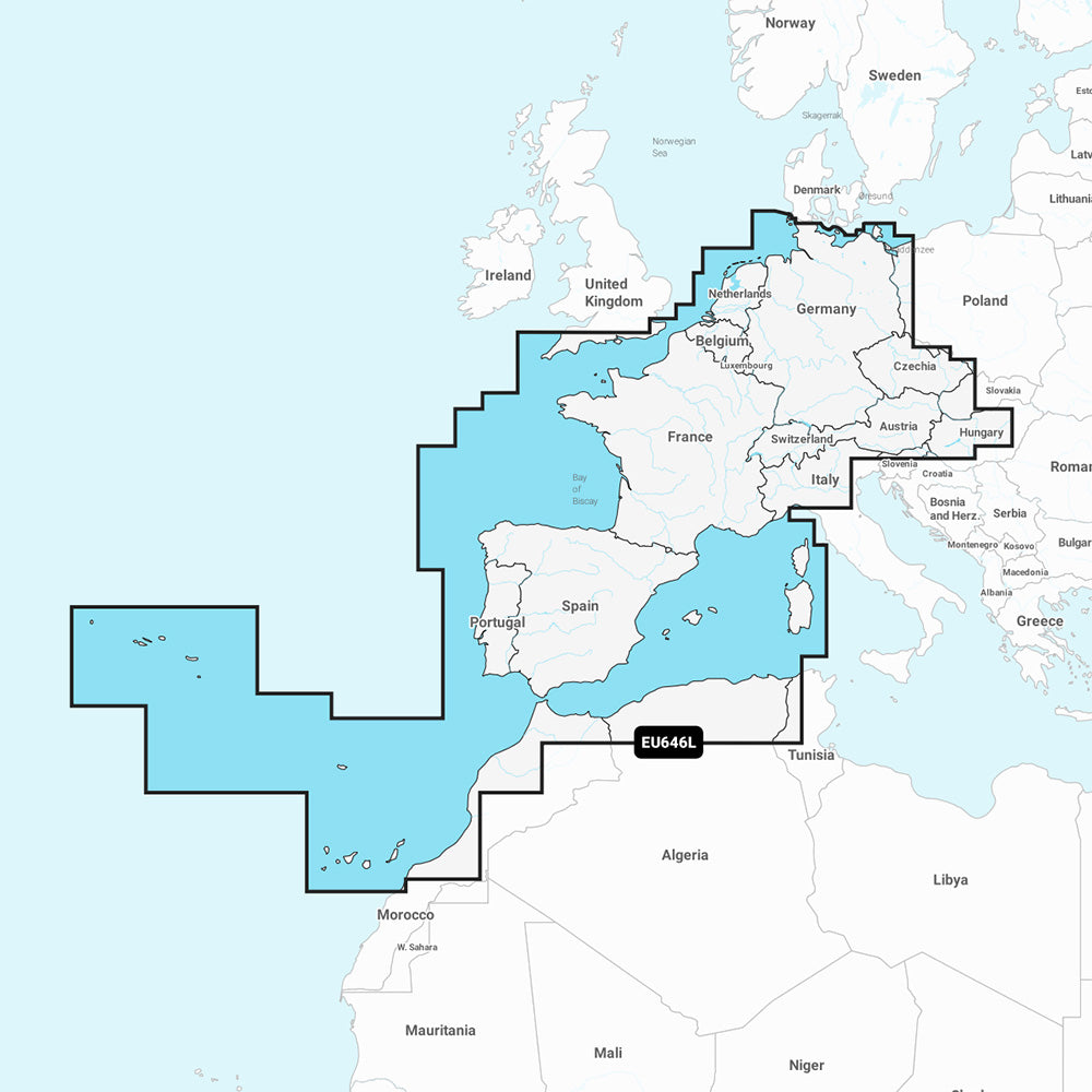 Navionics NAEU646L - Europe, Central  West - Navionics+