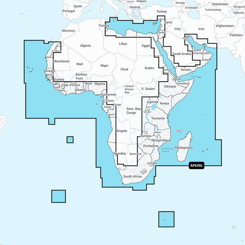 Navionics NAAF630L - Africa  Middle East - Navionics+