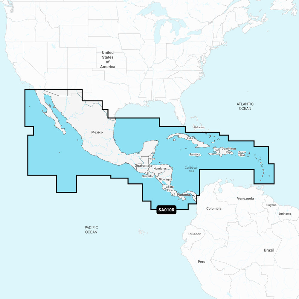 Navionics NASA010R - Central America  Caribbean - Navionics+