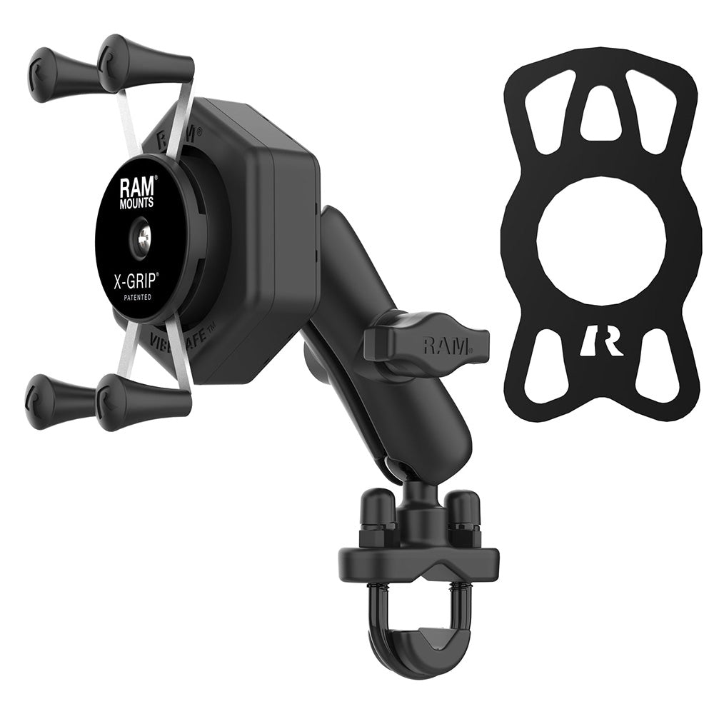 RAM Mount RAM X-Grip Phone Mount w/Vibe-Safe  U-Bolt Base - Medium