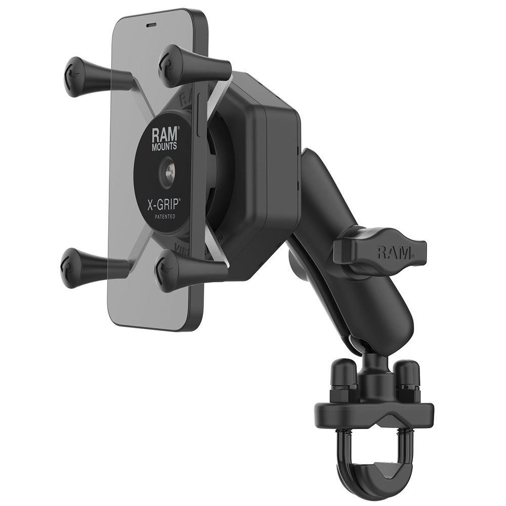 RAM Mount RAM X-Grip Phone Mount w/Vibe-Safe  U-Bolt Base - Medium