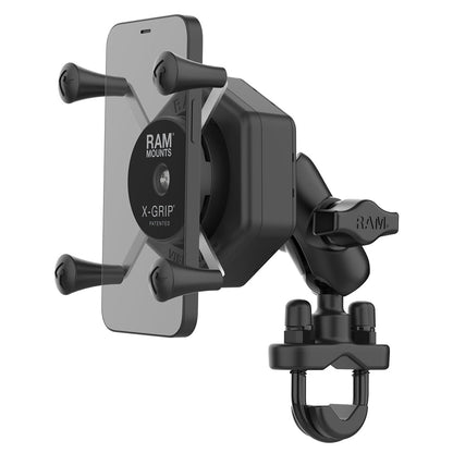 RAM Mount RAM X-Grip Phone Mount w/Vibe-Safe  U-Bolt Base - Short