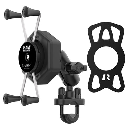 RAM Mount RAM X-Grip Large Phone Mount w/Vibe-Safe  U-Bolt Base - Short