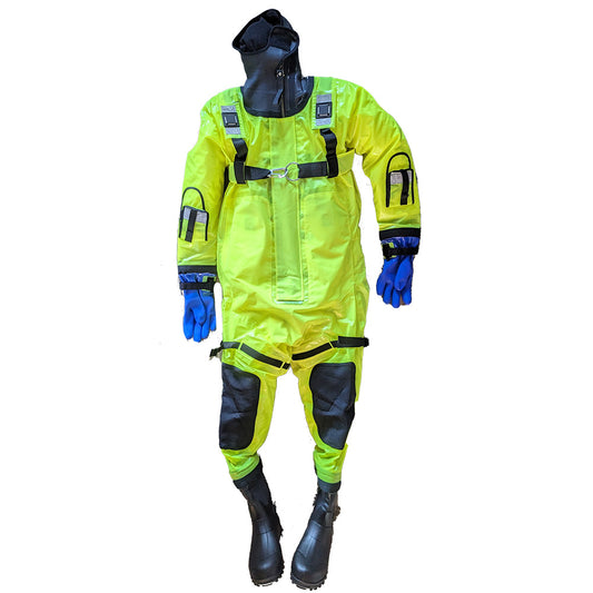 First Watch RS-1005 Ice Rescue Suit - Hi-Vis Yellow - S/M (Built to Fit 46-58)