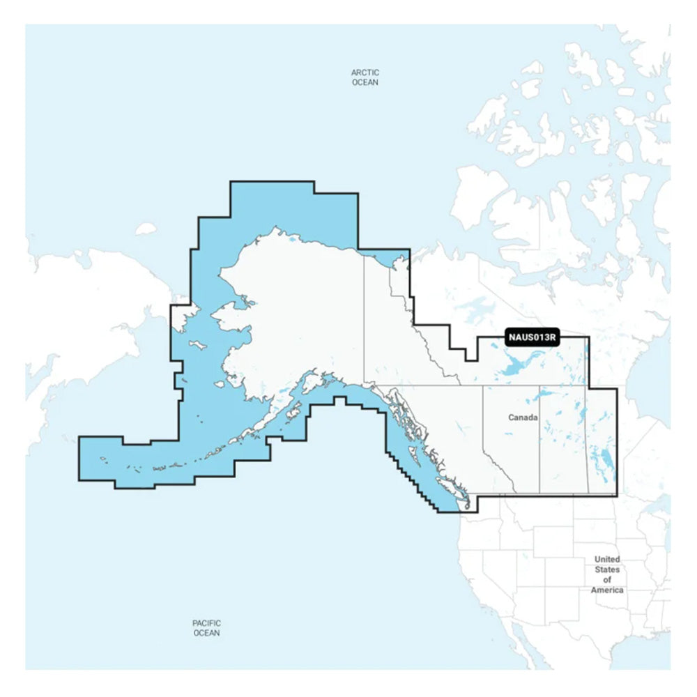 Navionics NAUS013R - Canada, West  Alaska - Navionics+