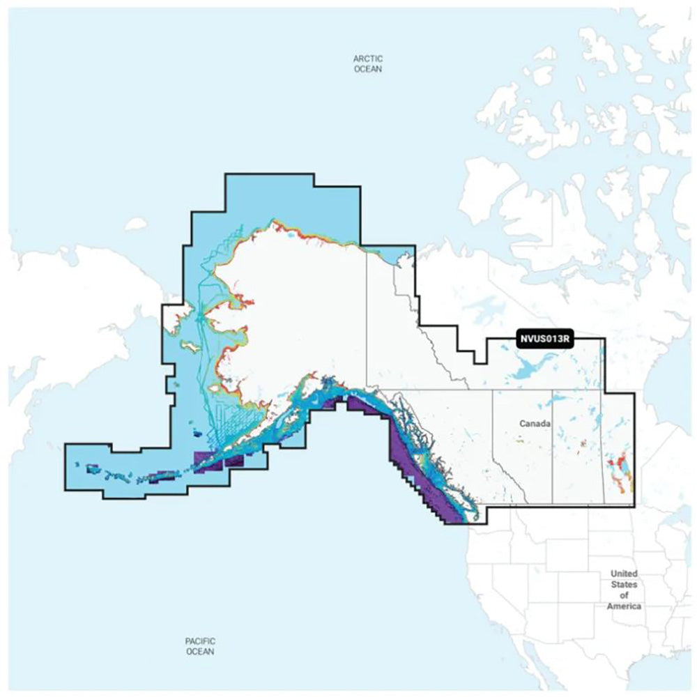 Garmin Navionics Vision+ NVUS013R Canada, West  Alaska