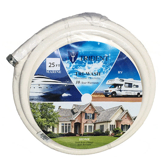 Trident Marine 5/8" ID x 25' Wash Down/Campoer Hose w/Fittings