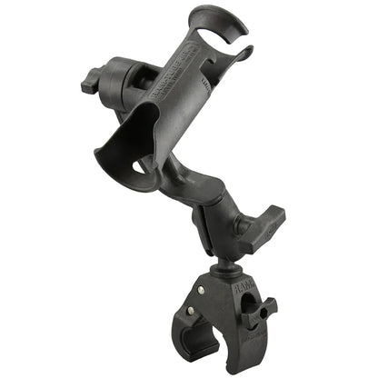 RAM Mount RAM Tube Jr. Rod Holder w/Revolution Arm  RAM Tough-Claw Base