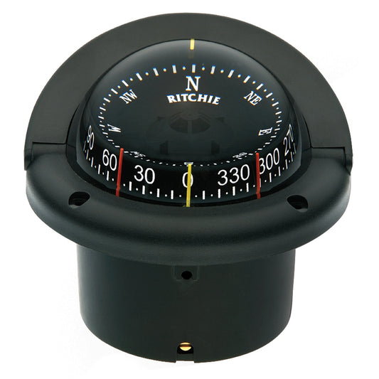 Ritchie HF-743 Helmsman Combidial Compass - Flush Mount - Black [HF-743] | Compasses by Ritchie 