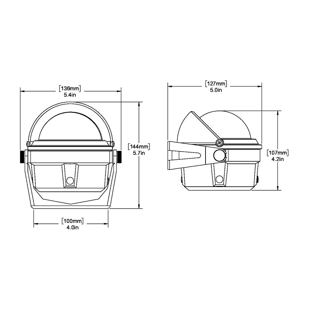 Ritchie B-80 Voyager Compass - Bracket Mount - Black [B-80] | Compasses by Ritchie 