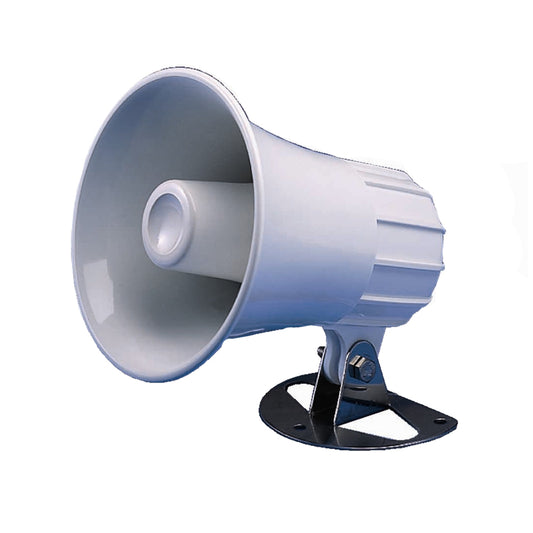 Standard Horizon 4.5" Round Hailer/PA Horn - White [220SW] | Hailer Horns by Standard Horizon 