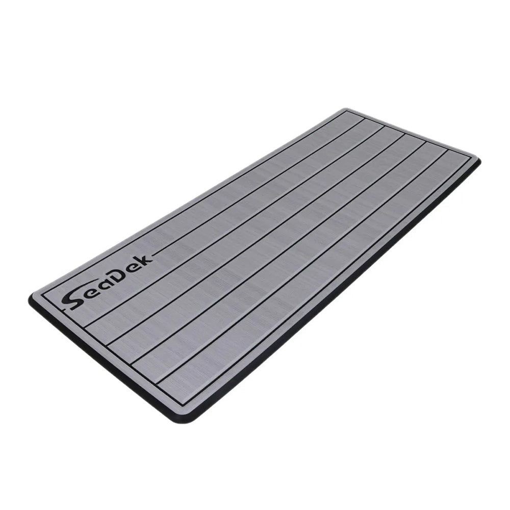 SeaDek 16 x 39" 20mm Dual Density Large Teak Helm Pad w/SeaDek Logo - Brushed Texture - Storm Gray/Black (406.4mm x 990.6mm x 20mm)